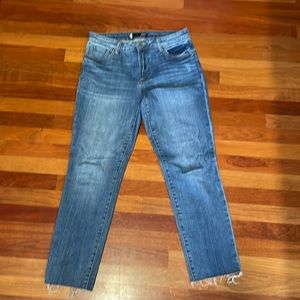 Kut from the Kloth Reese straight leg jeans, size 6